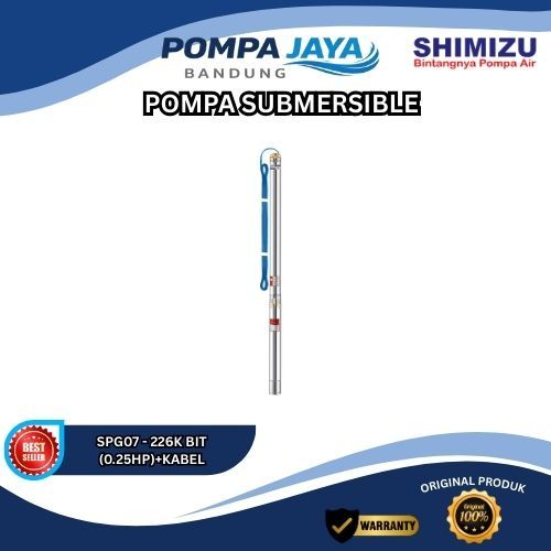 [SUBMERSIBLE PUMP] SHIMIZU SPG07-226K BIT 2inch 0.25HP LONG KABEL