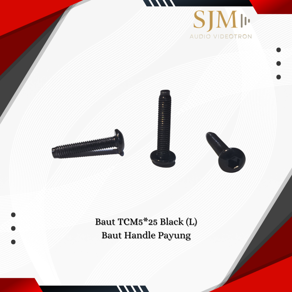 Baut TCM5*25 Black (L) Baut Handle Payung