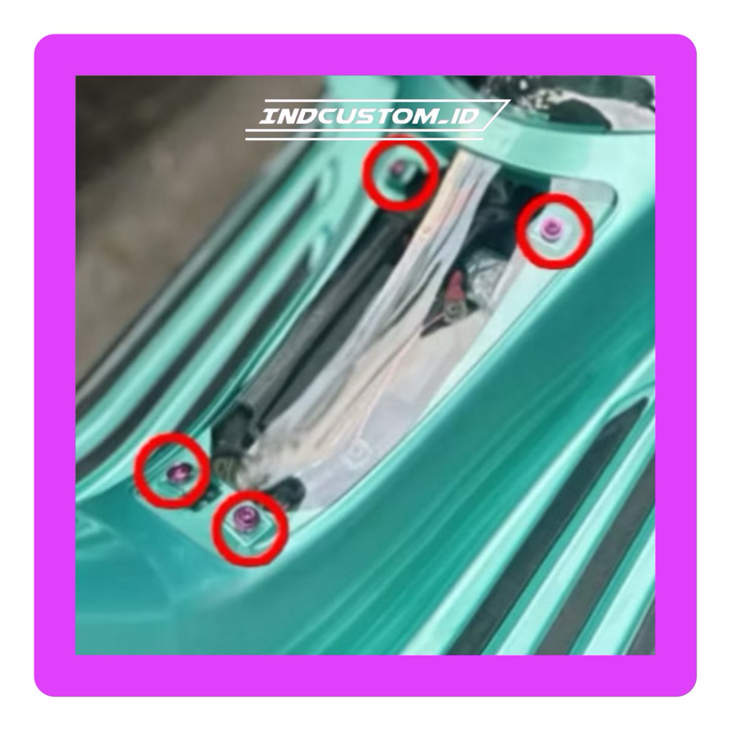 baut titanium cover aki vespa matic sprint primavera lx s