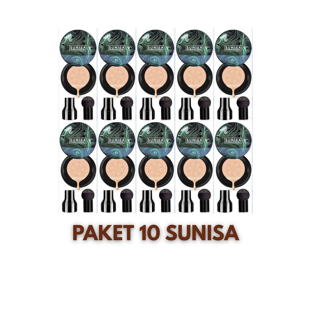Sunisa 10 PCS  Bedak BB Cream Foundation Natural