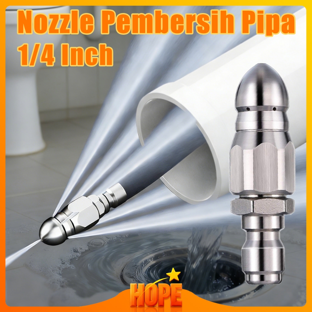 1/4 Inch Nozzle Pembersih Pipa Jet Pressure Washer Nozzle Nozzle Pembersih Pipa/Pressure Washer Drai