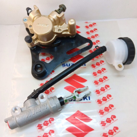 KALIPER BELAKANG SET TONJOKAN BELAKANG SATRIA FU / SATRIA F150 NISSIN ORIGINAL