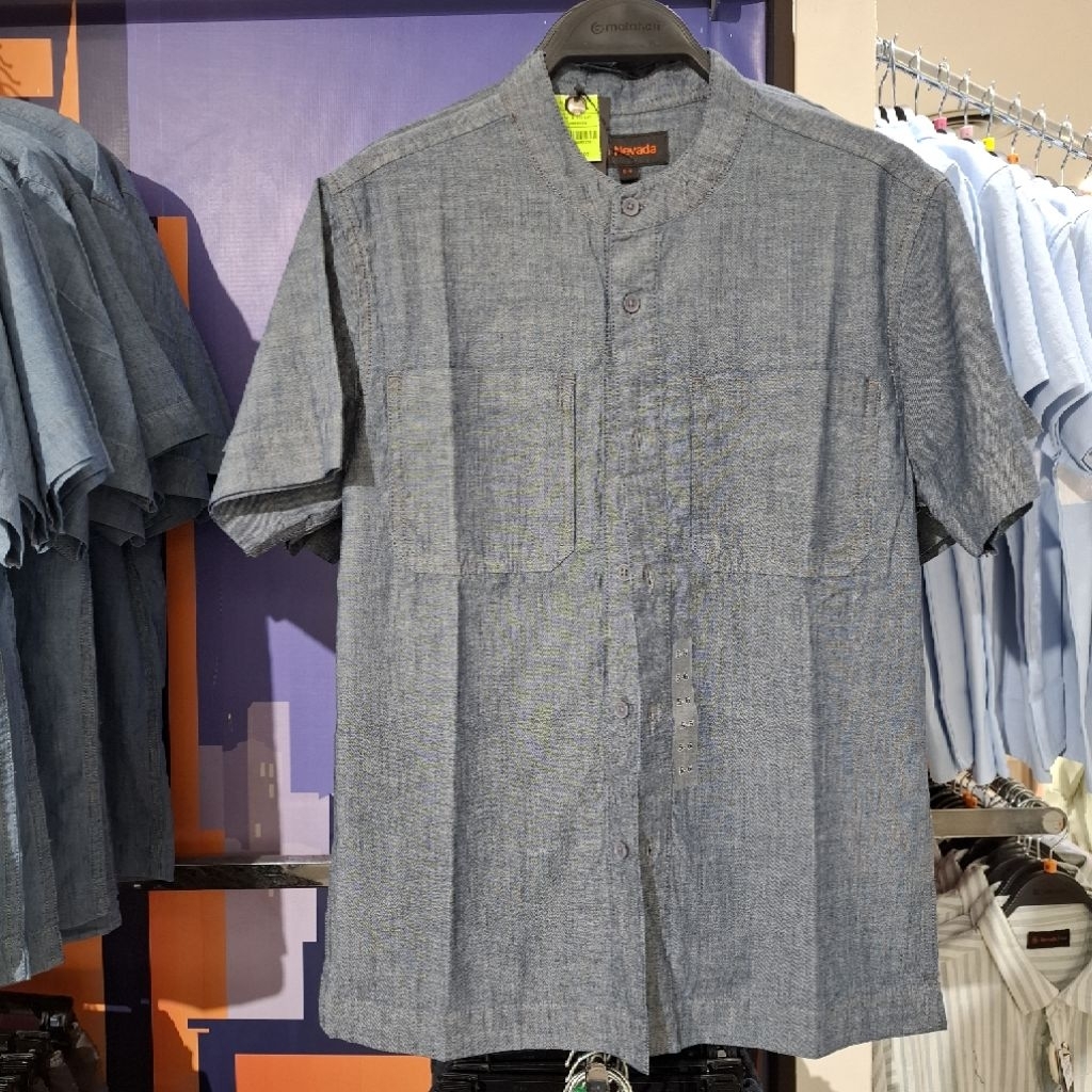 NEVADA Baju Kemeja Koko Denim Anak Laki Laki Original