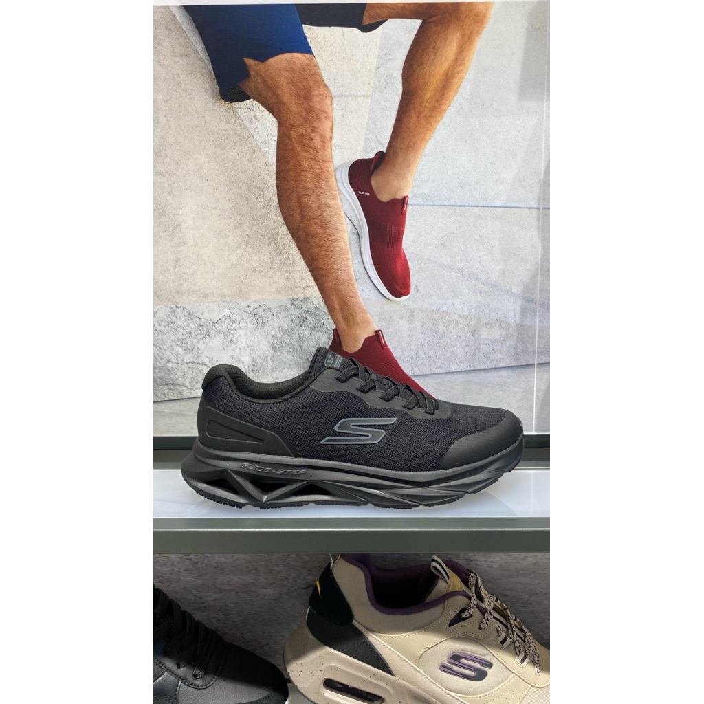 Skechers Go Run Glide Step Vortex - Men’s Running Shoes SKE221041BBK Black