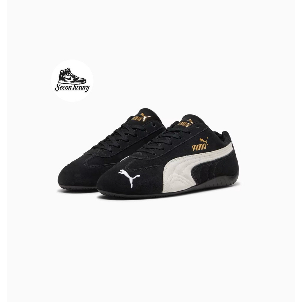 Sepatu Sneakers Puma Speedcat OG Desain Elegan Warna Hitam Putih