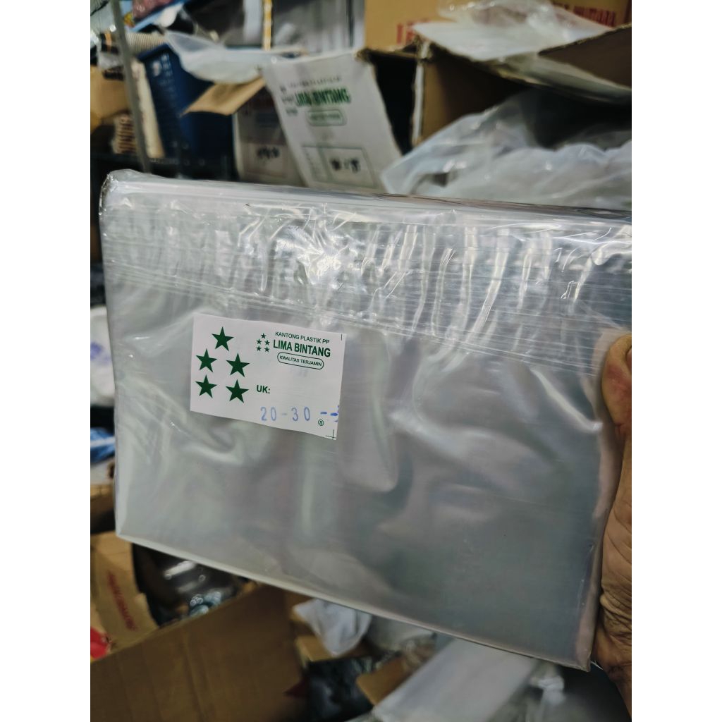 PLASTIK PP 03 20 x 30 ISI 4 BUNGKUS