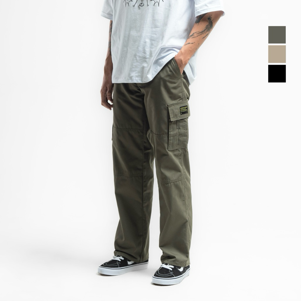 Celana Cargo Ripstop Reguler - Tahan lama, Cocok untuk Touring & Harian |  Morrowsky