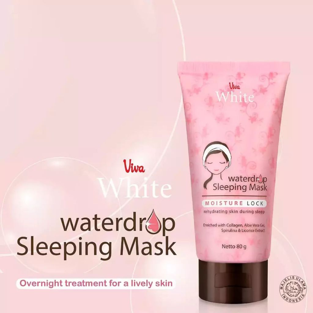 1PC VIVA WATERDROP SLEEPING MASK 80 GR @MJ / Sleeping Masker Salmon DNA