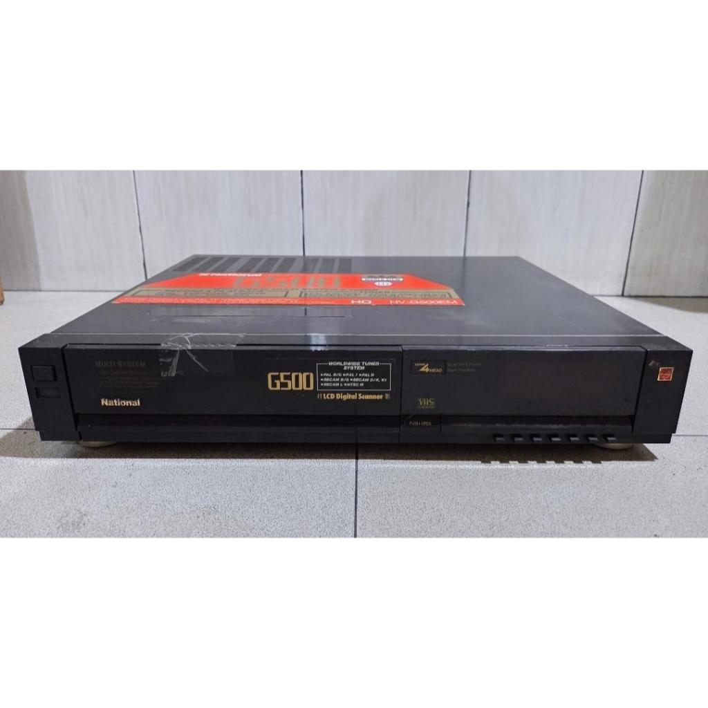 national NV-G500 multi system & tuner kaset recoder Video Cassette Recorder jadul koleksi pribadi NV