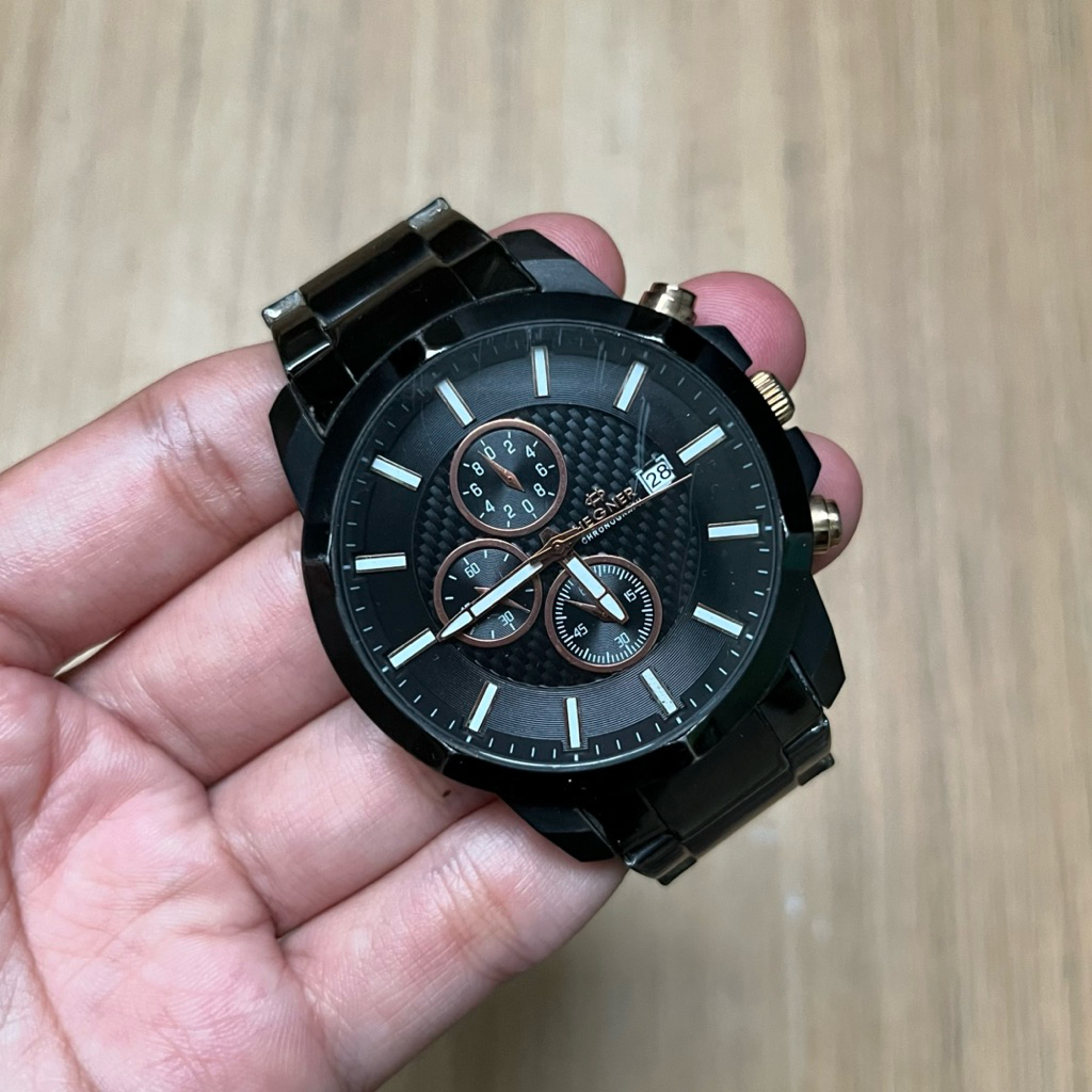 Jam Tangan Second - Hegner Chronograph Original
