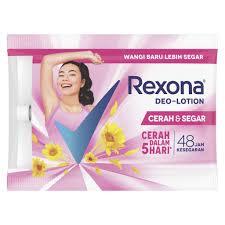 Rexona deo lotion cerah segar 12 sachet