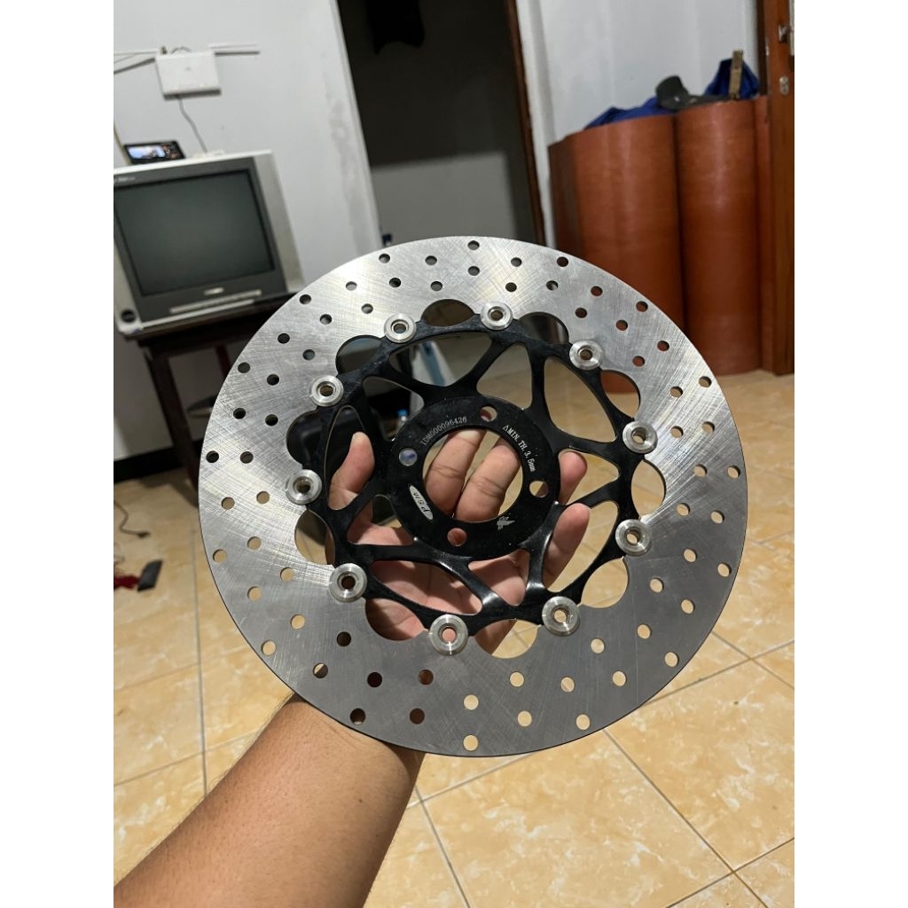 DISC PIRINGAN DEPAN FLOATING  300MM PNP SUPRA X 125 PSM ( BARU )