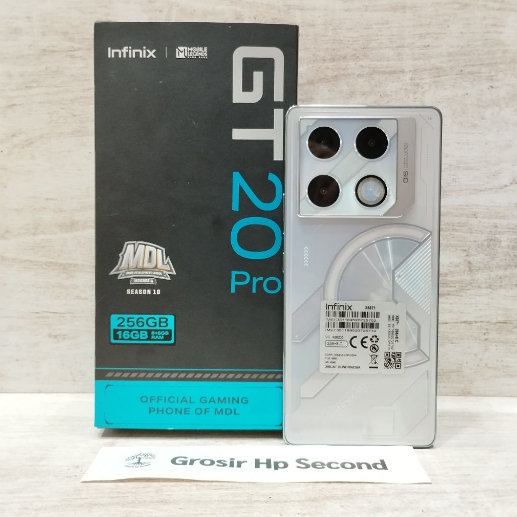 INFINIX GT 20 PRO 5G 12/256GB 8/256GB HP SECOND FULLSET