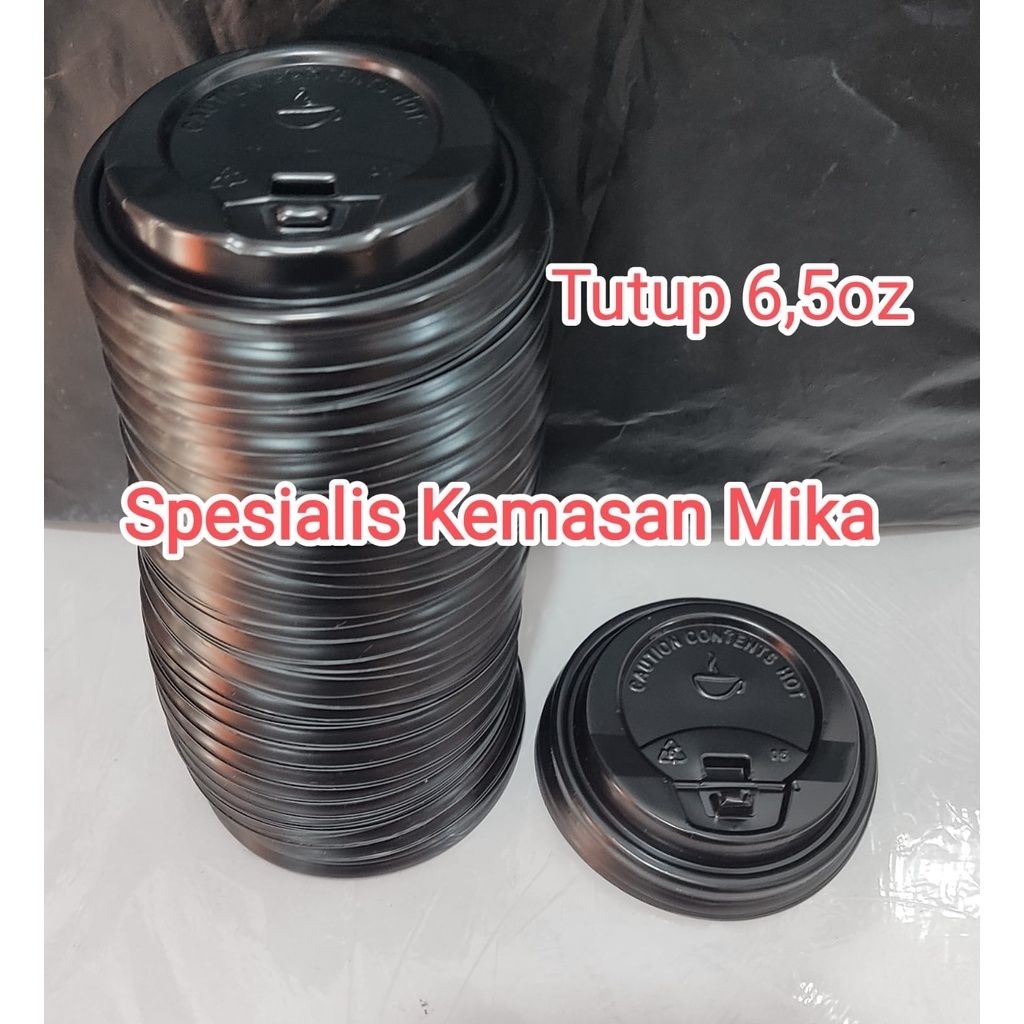 TUTUP PAPER CUP 6,5 OZ / LID HOT PAPER CUP 6,5 OZ 195ML