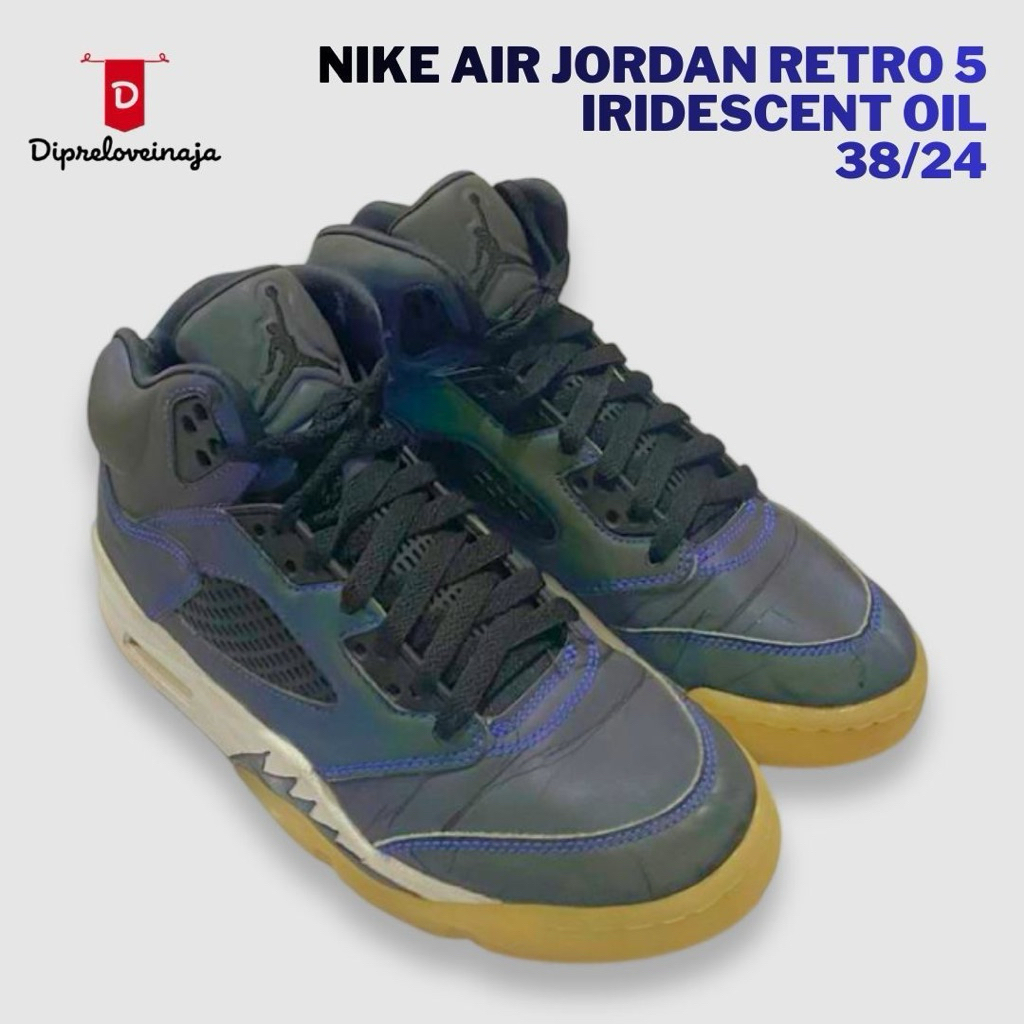 NIKE JORDAN RETRO 5 IRIDESCENT OIL PRELOVED DPLA0331