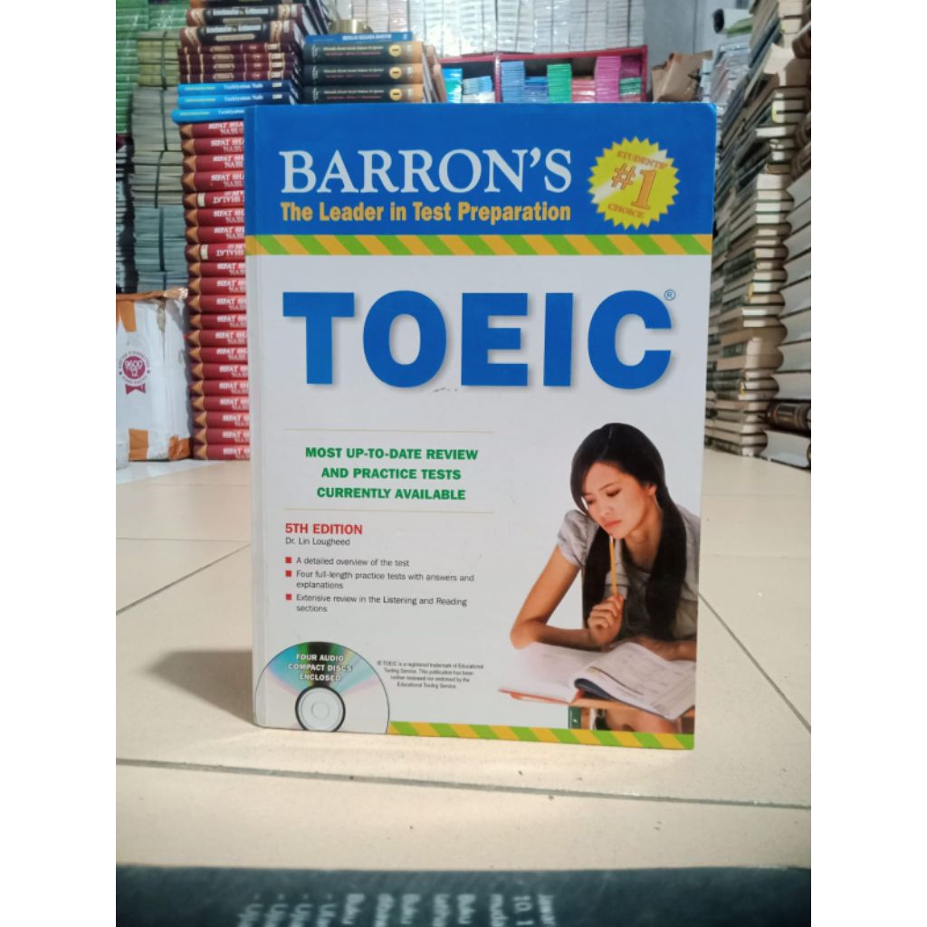 BARRON'S THE LEADER IN TEST PREPARATION TOEIC:MOST UP-TO DATE REVIEW AND PRACTICE TESTS CURRENTLY AV