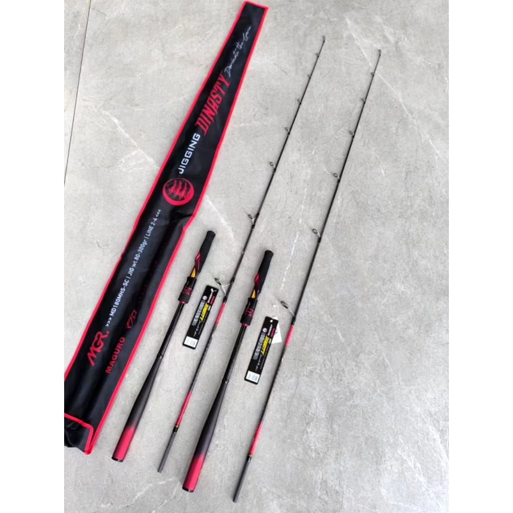 Joran Jigging MAGURO DINASTY PE 1-3 | PE 2-4 | PE 3-5 | SOLID CARBON | ALAT PANCING UNGGULAN