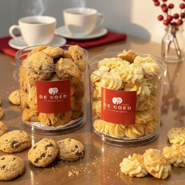 KUE KERING LEBARAN - Butter Cookies - Chocochip cookies 250 gr