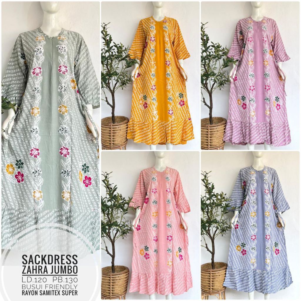 Midi dress jumbo LD. 120 130 cm shanum Sekdres fenty Long kinan sackdress encim shanum zahra kayla a