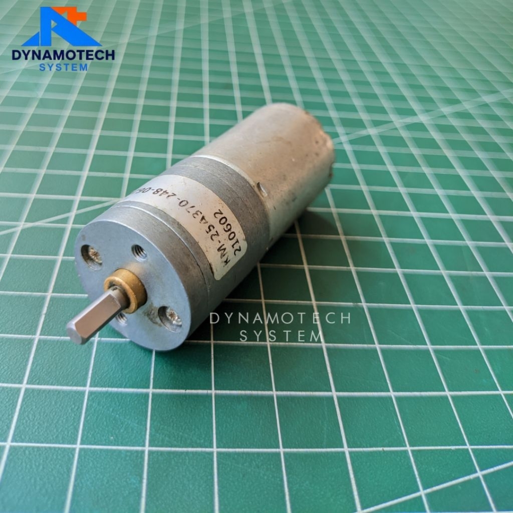 Dinamo DC Motor Gearbox 12V 43Rpm - Metal Gearbox - Mini DIY