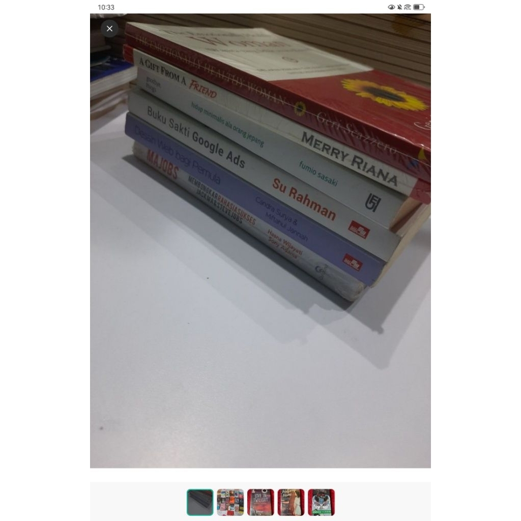 Buku Bacaan Novel & Self Improvement (Baru & Bekas)