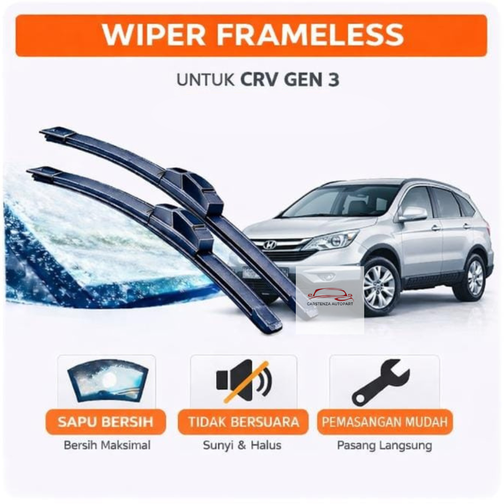 Wiper Frameless CRV GEN 3 Wiper CRV GEN 3 Depan 1 Set