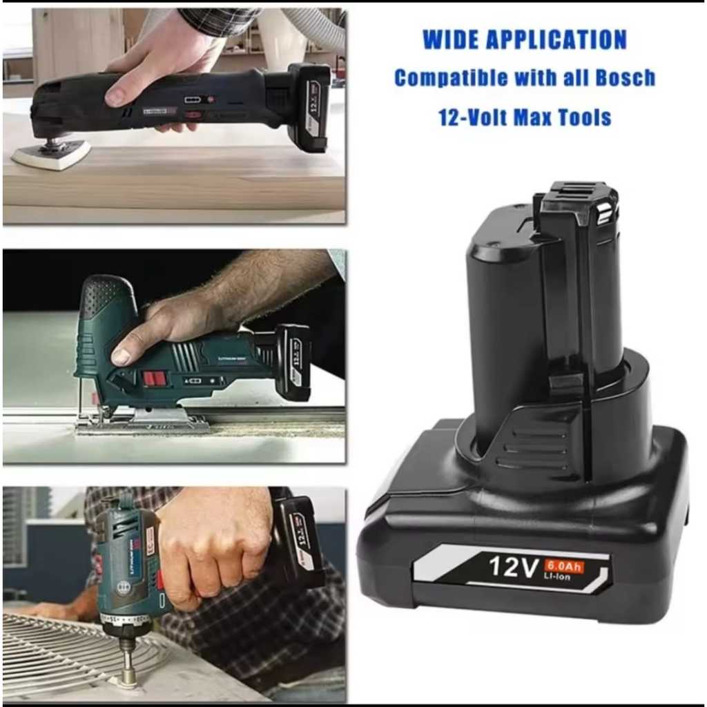 Replacement Battery Bosch 12v Baterai bor Bosch 12volt