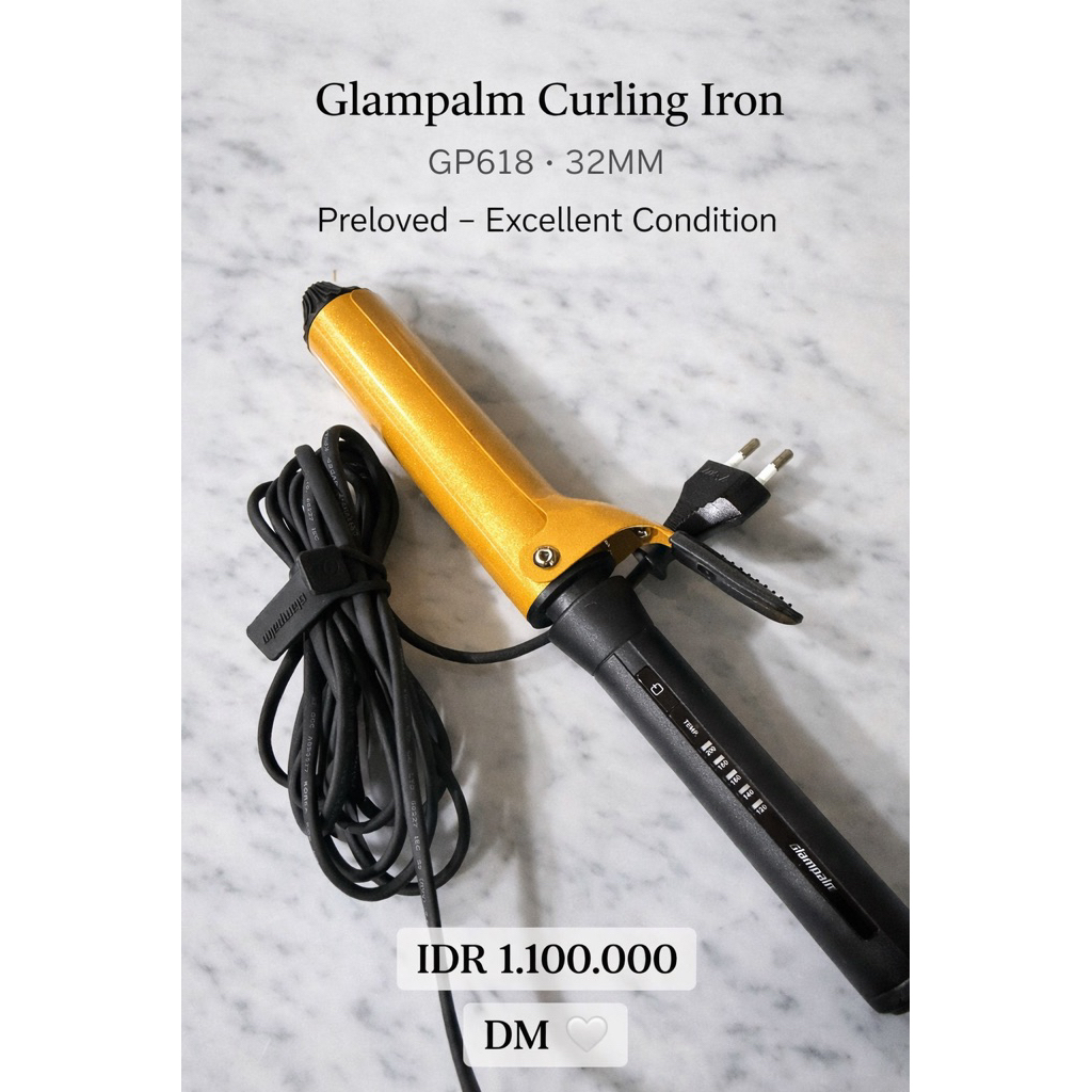 Glampalm Catokan Pengeriting Rambut / Curling Iron GP618