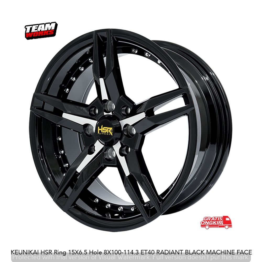 PAKETAN VELG PLUS BAN MOBIL RACING RING 15 HSR KEUNIKAI LEBAR 6,5 ET40 SIGRA AVANZA MARCH PELEK R15