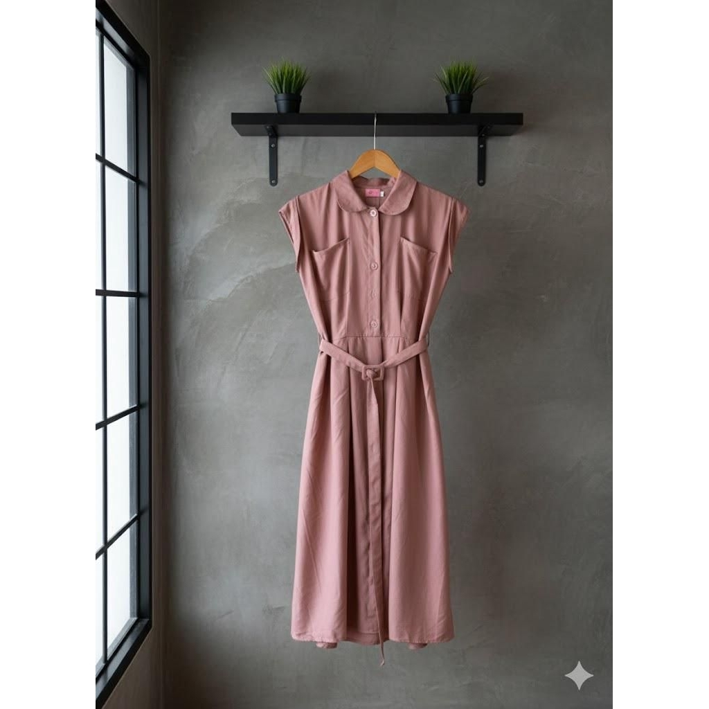 dress korea style cantik hijab non hijab sale