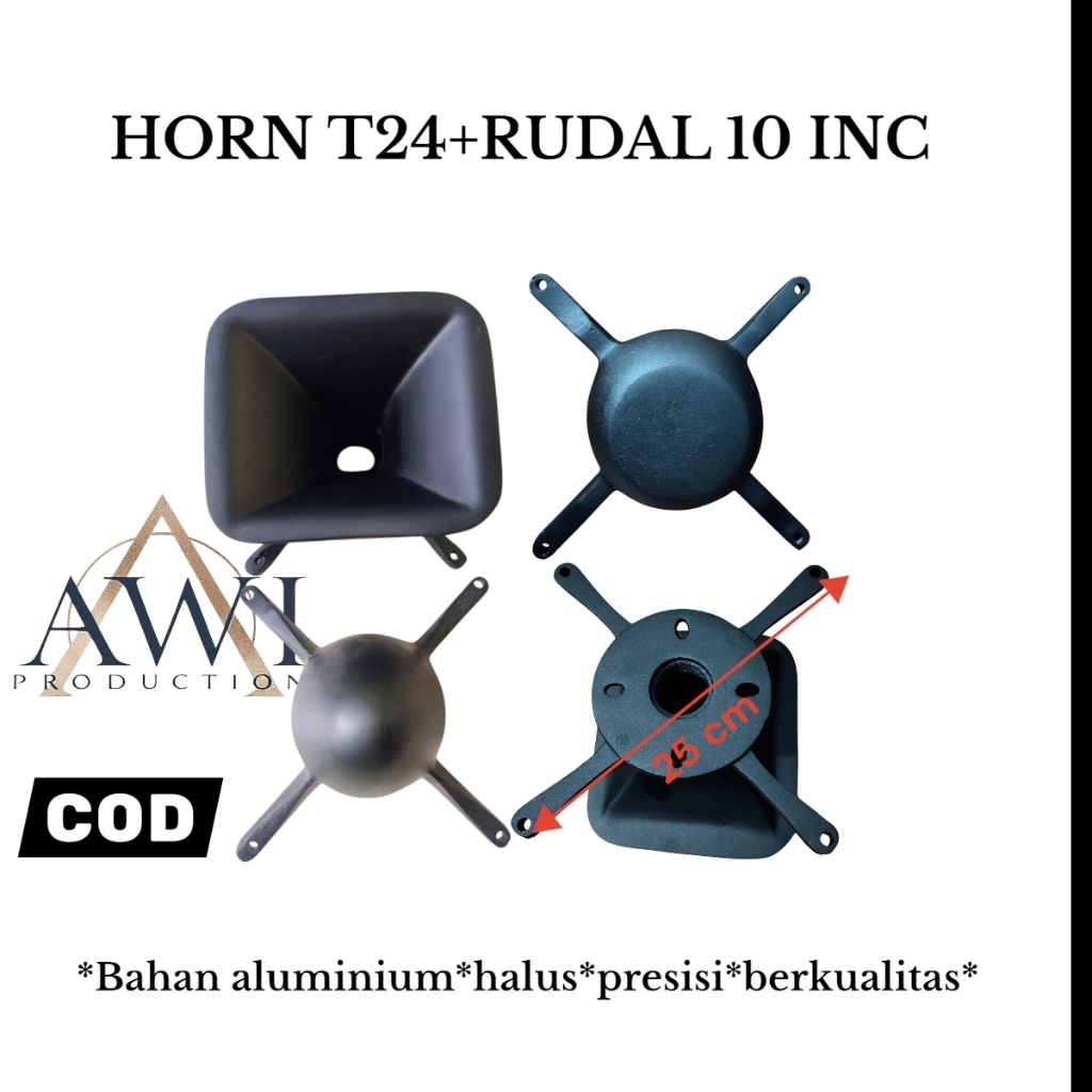 HORN TWEETER T24+Rudal 10 INC,horn T24 10inc+ rudal,horn tweet untuk box T24 10inc