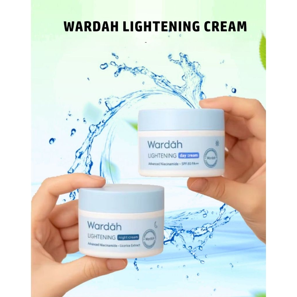 PROMO WARDAH LIGHTENING Cream Day & Night krim siang malam