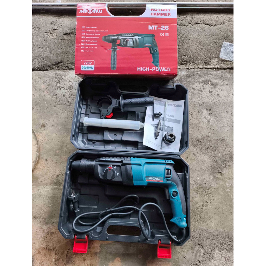 BOR  BOBOK BETON HAMMER DRILL / BOR ROTARY HAMMER DRILL MEREK MATAKU