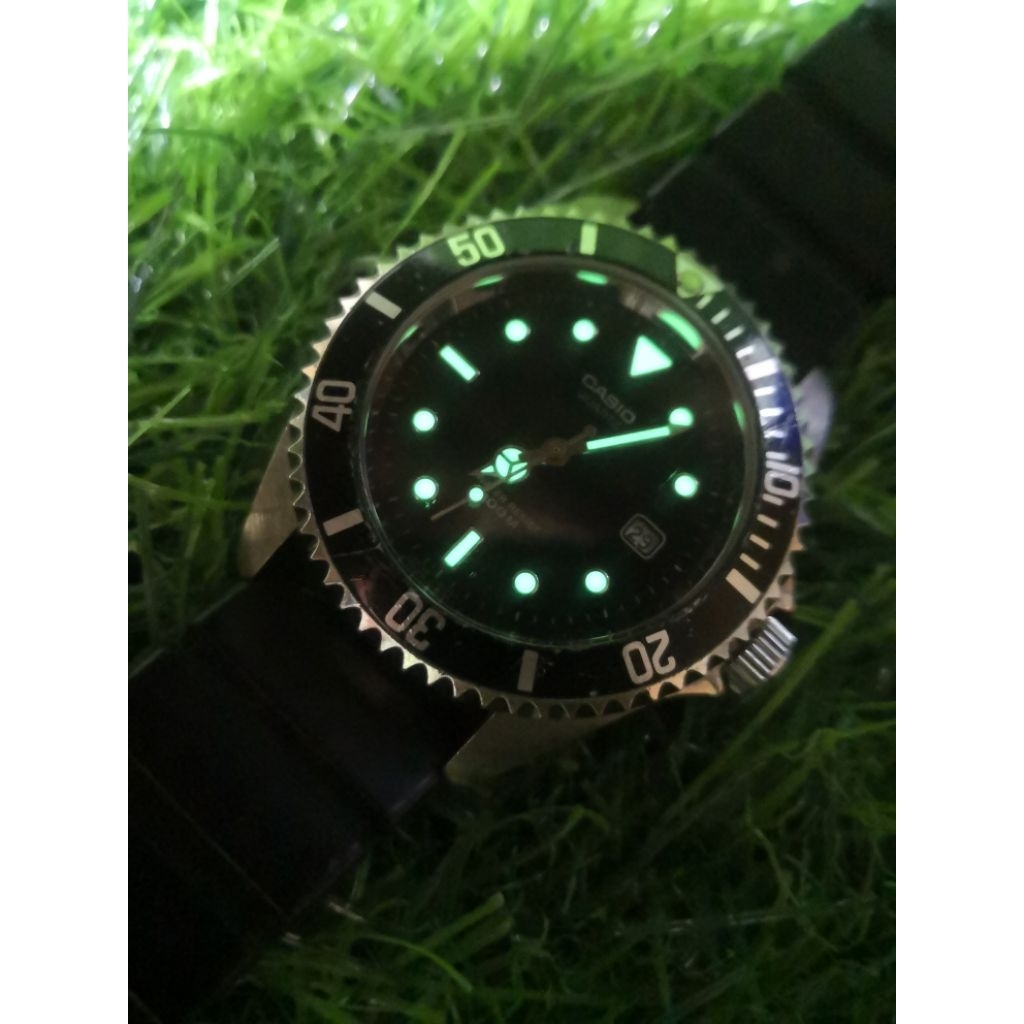 vintage jam tangan casio mtd 1010 submariner
