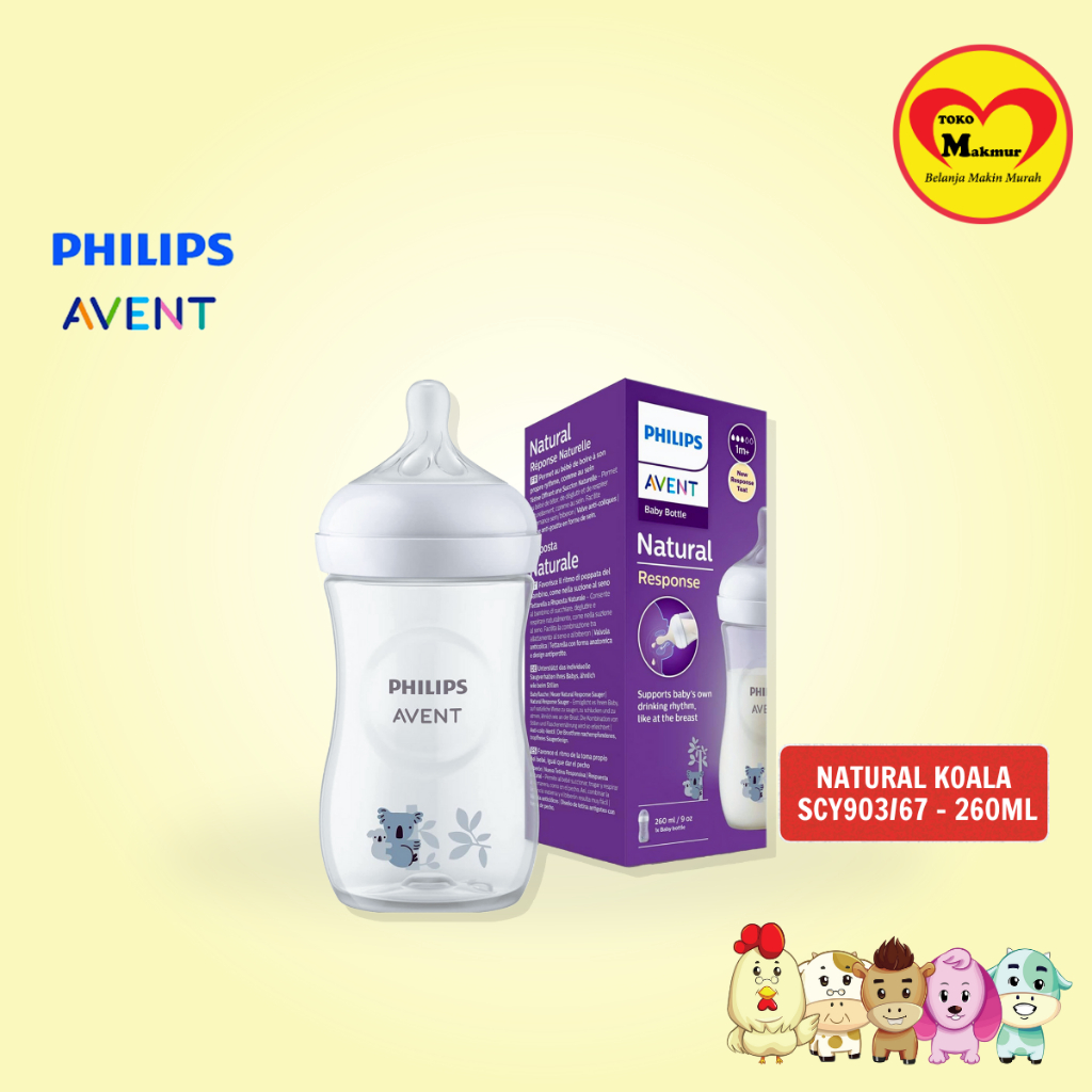Philips Avent SCY903/67 Bottle Natural 3.0 260ml Deco Koala Single / Toko Makmur Gresik