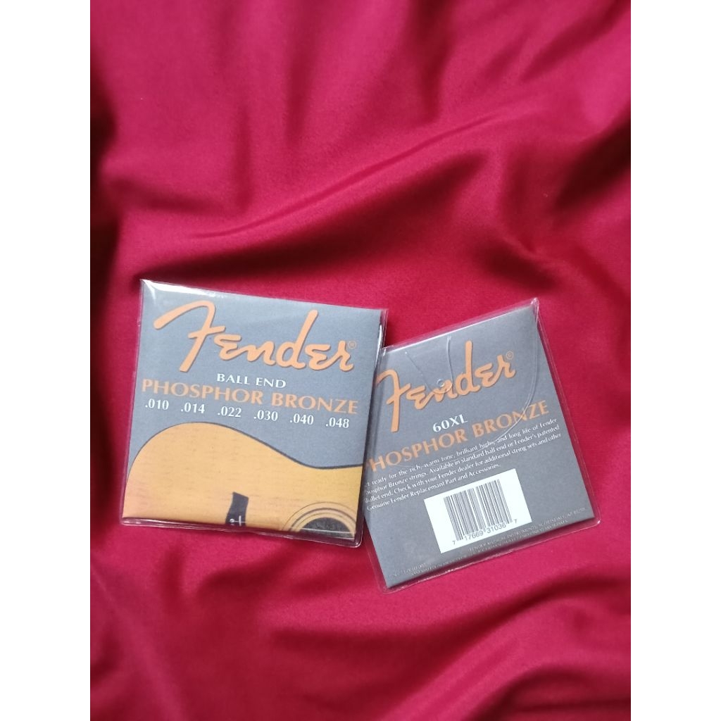 Senar gitar fender akustik 1 set  010 - senar gitar fender 010