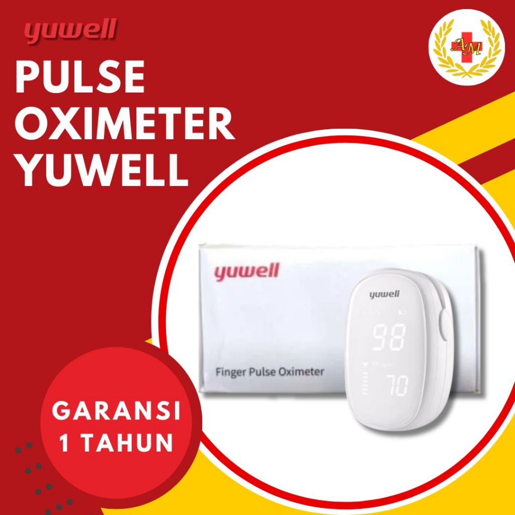 Pulse Oximeter Yuwell Fingertip Pulse Oxymeter Saturasi Oksigen Yuwell