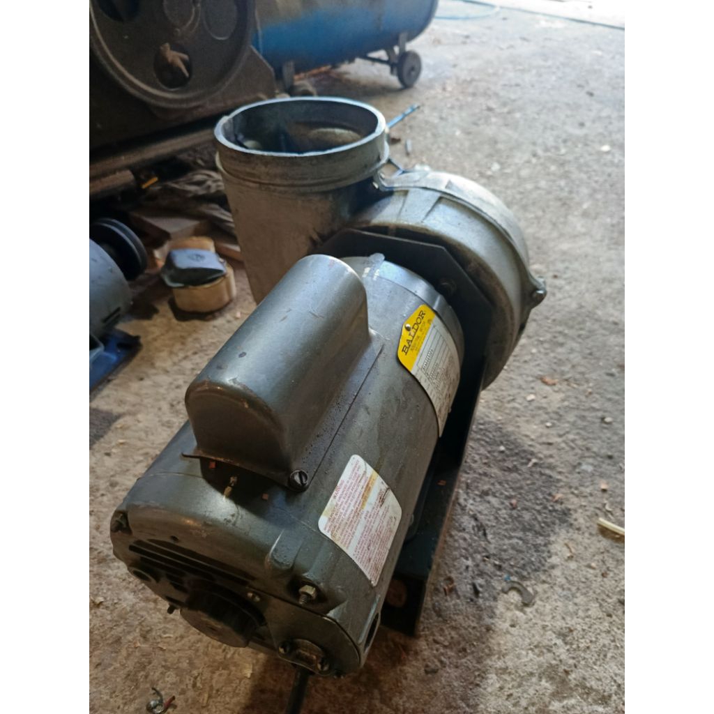 kipas blower air flow Baldor 2hp 1 phase