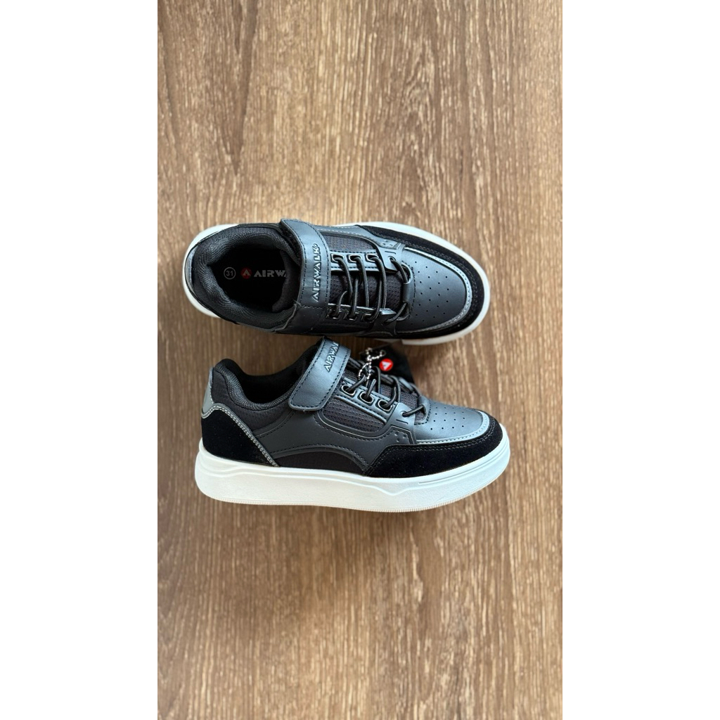 airwalk anak hitam putih sale/aw damon jr black anak