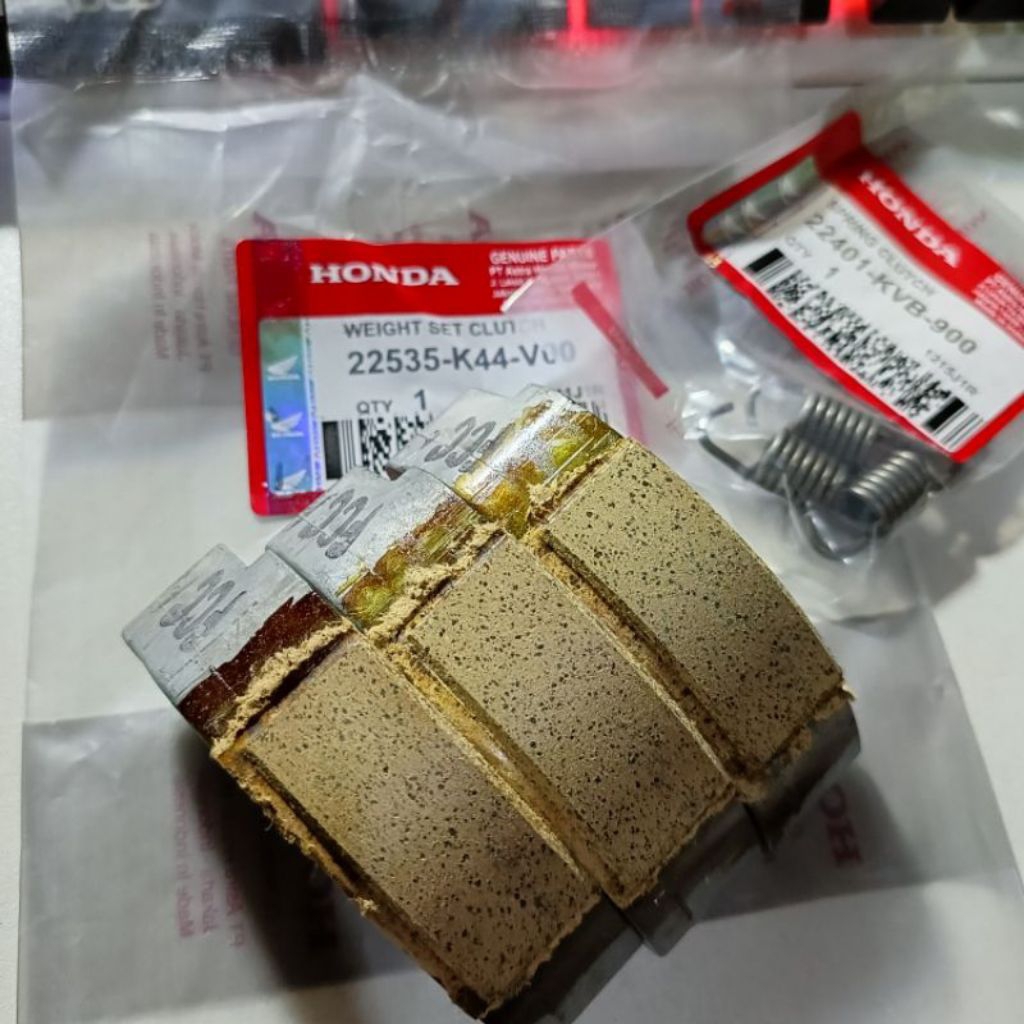 kampas ganda Onli + per ganda Honda beat esp Scoopy esp Vario 110 f1 ORI