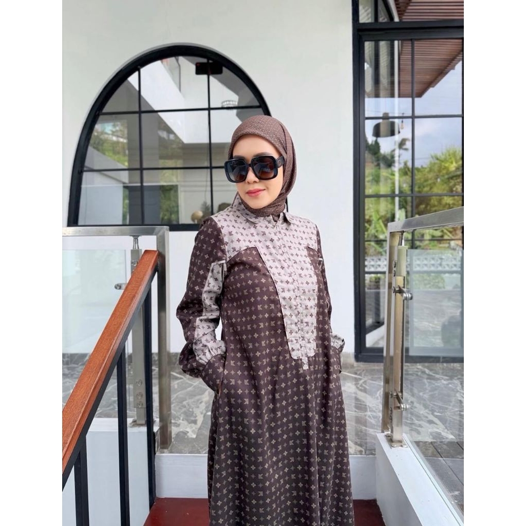 dress korina, gamis motif korina, gamis korina, gamis motif. gamis cantik, gamis lebaran