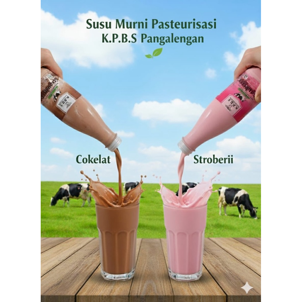 Susu Sapi Murni Pasteurisasi KBPS Pengalengan - Segar & Enak