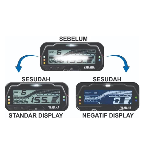 Polaris Polarizer LCD Speedometer Vixion 2024 / Yamaha R15 V3