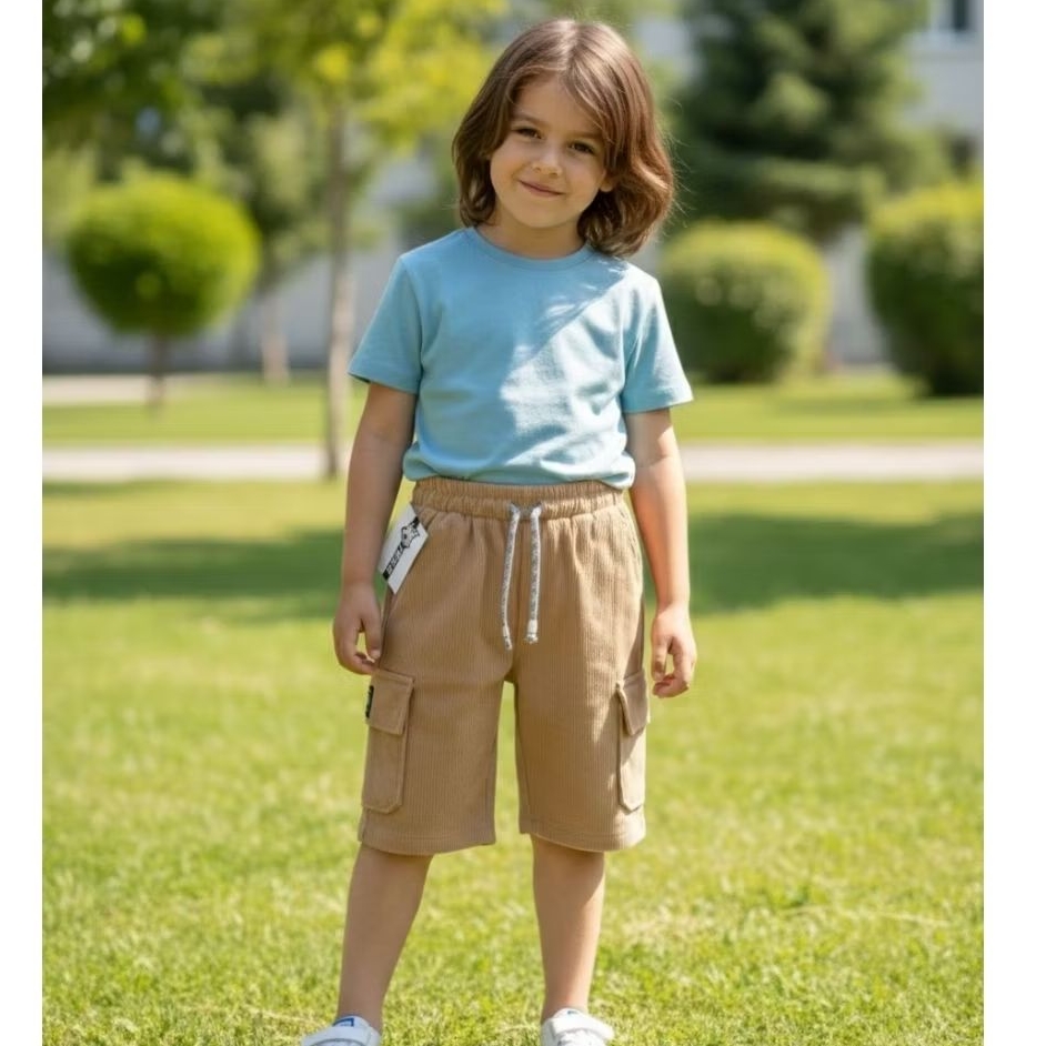 Celana Cargo anak/Celana pendek Corduroy/Celana cargo Corduroy