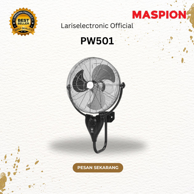 KIPAS ANGIN MASPION PW 501 POWER FAN/PW501/PW-501/POWER WALL FAN 20"/ORIGINAL MASPION/ GARANSI RESMI
