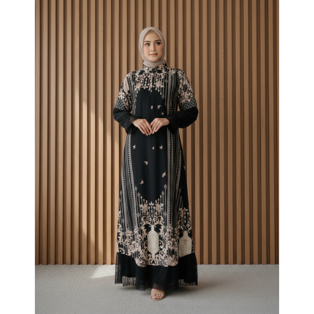 Gamis baju terbaru 2026 Wanita Kekinian | Dress Panjang Wanita Aruna Etnik
