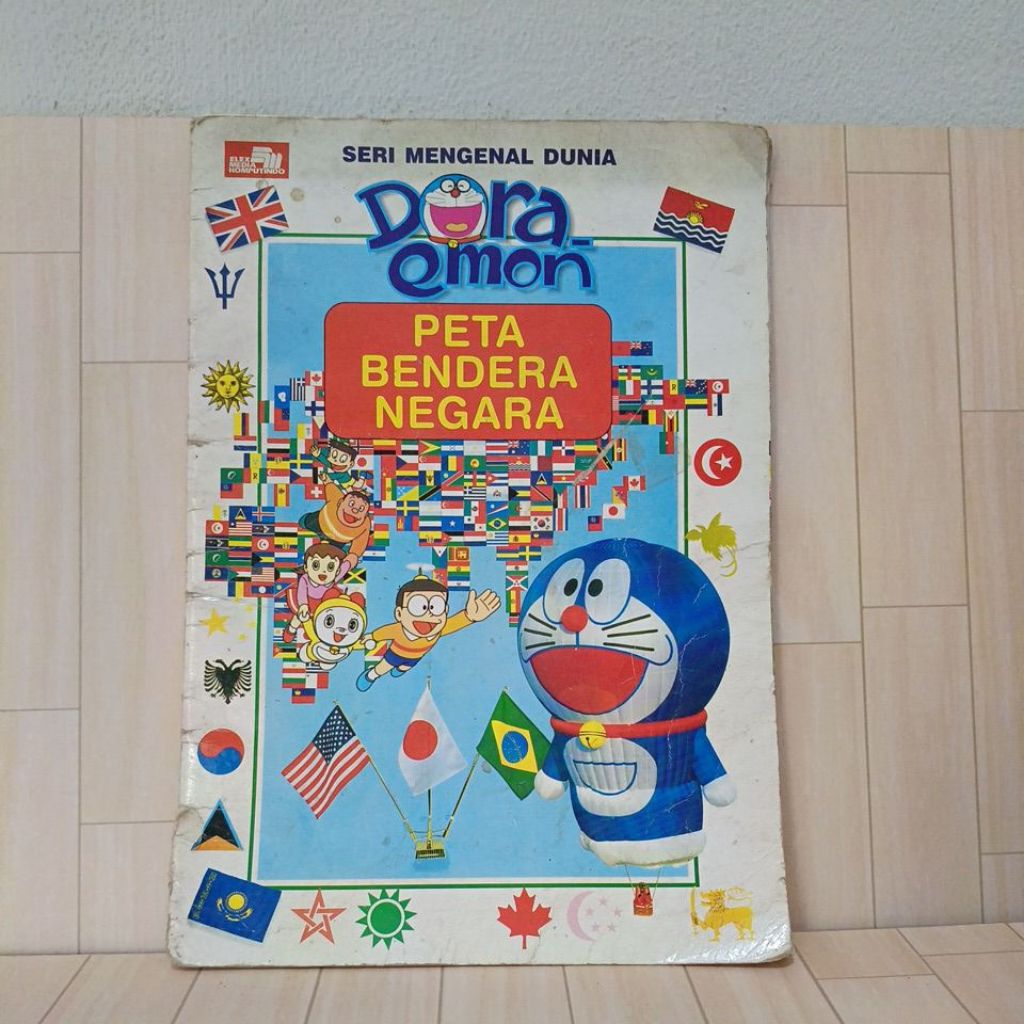 Buku Bacaan Anak Seri Mengenal Dunia Doraemon Peta Bendera Negara Softcover