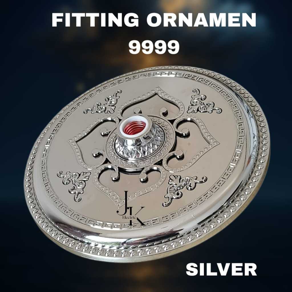 Rumahleha Fitting Lampu Ornamen/Ornamen Plafon Pvc/Fitting Lampu Plafon Hias 8888-9999 / Fitting