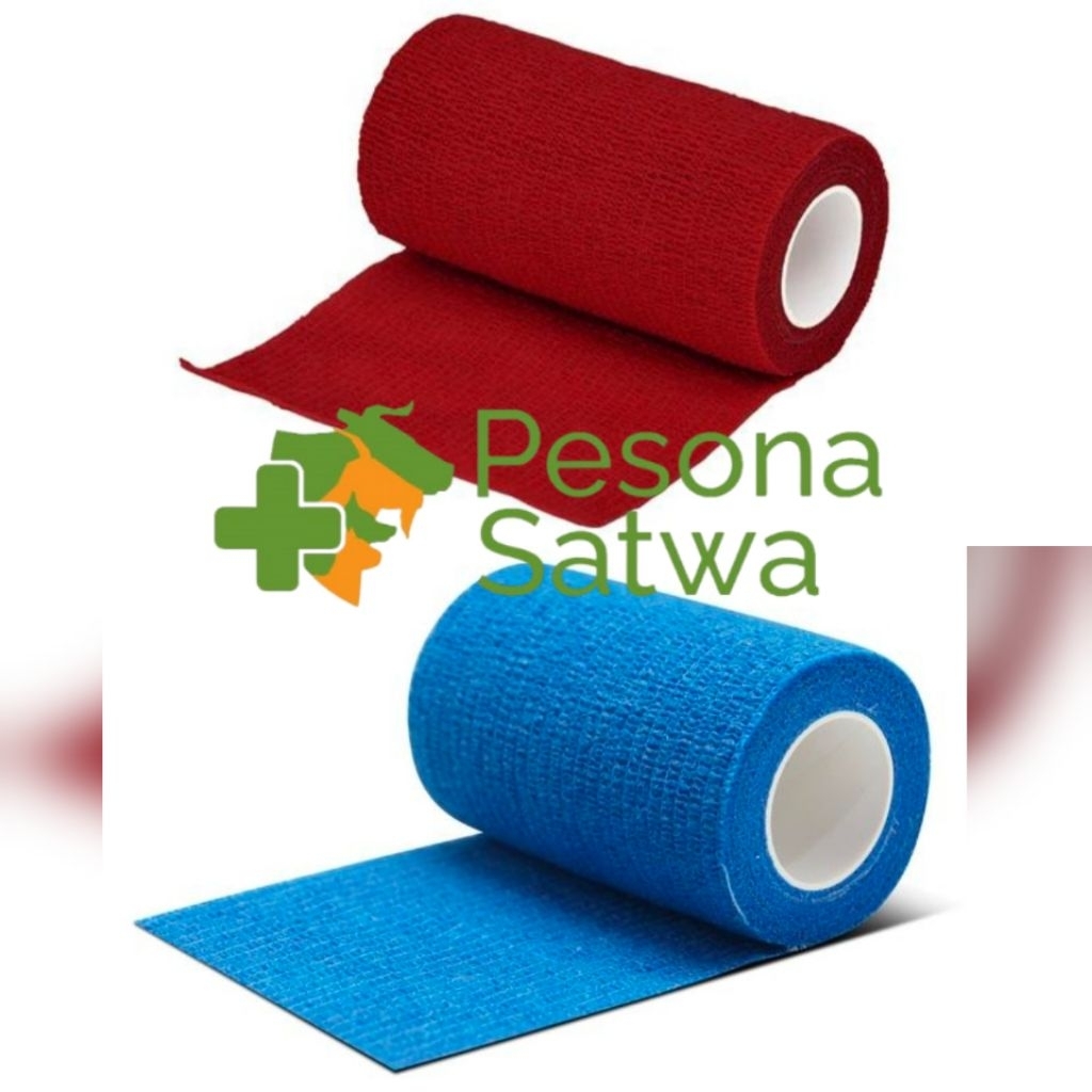 Cohesive Bandage Hewan - Corip Luka Perban Elastis