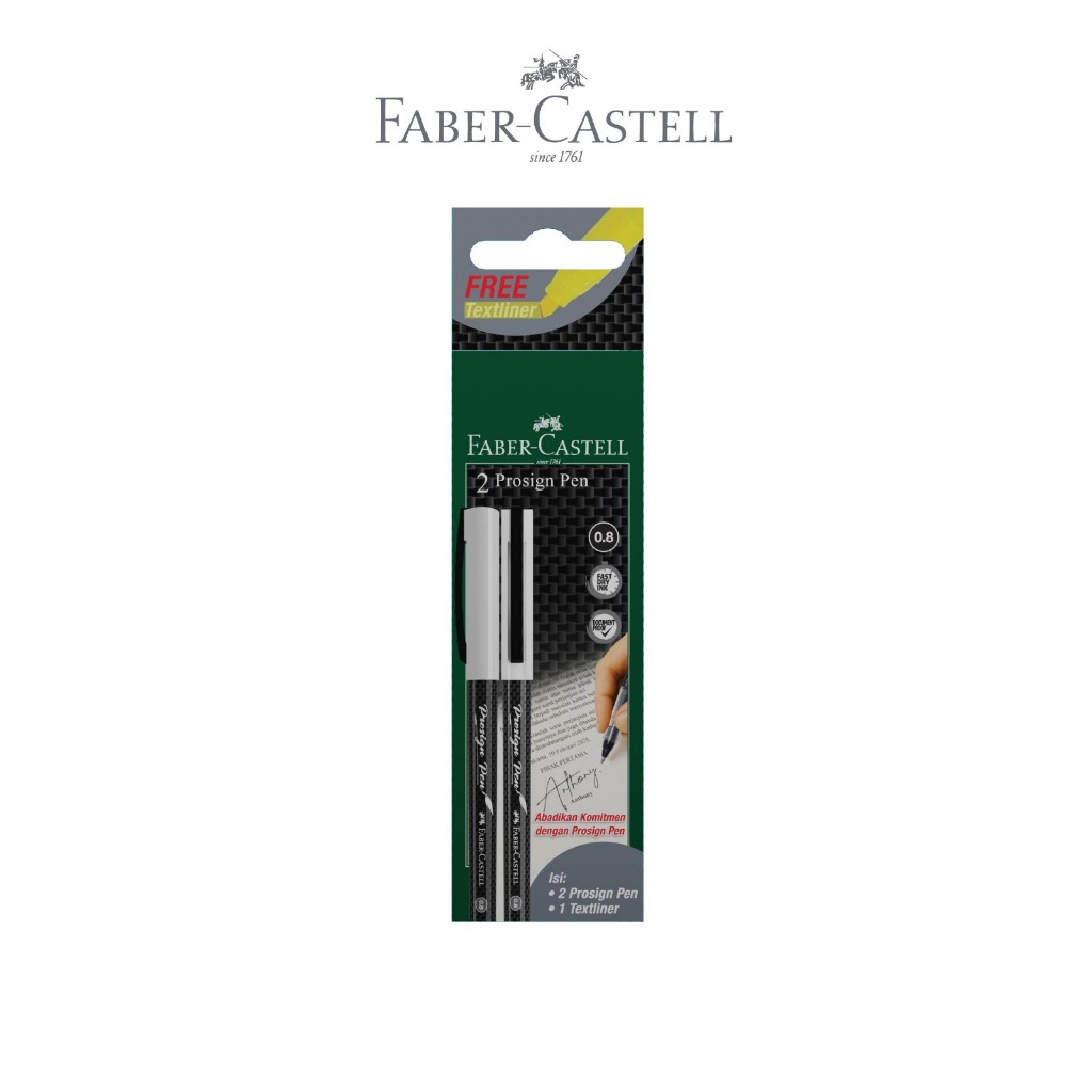 Faber-Castell Ballpoint Pen ProSign ? Pulpen Khusus untuk Tanda Tangan Tinta Dokumen Proof - Gambar 3